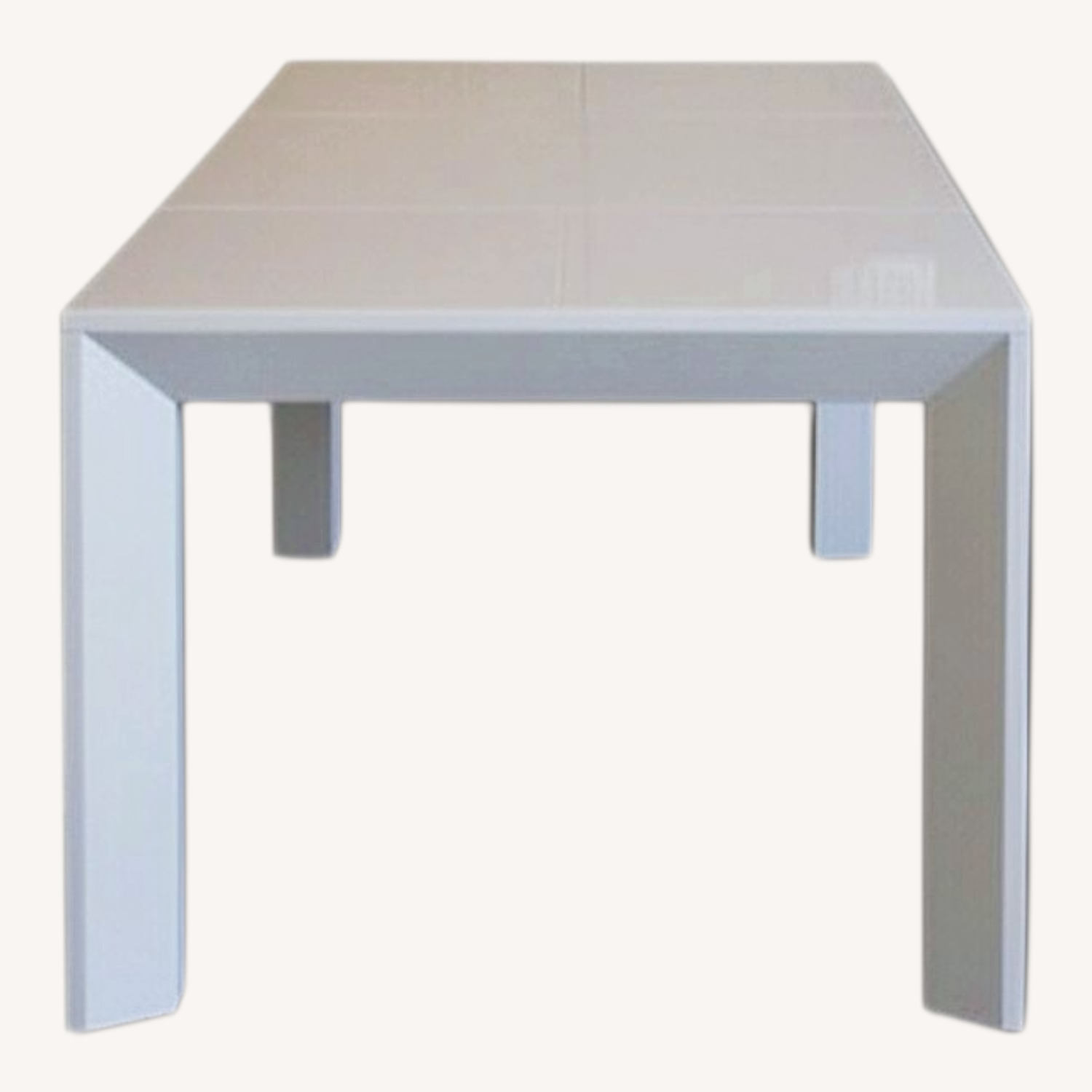 White Expandable Dining Table - image-0