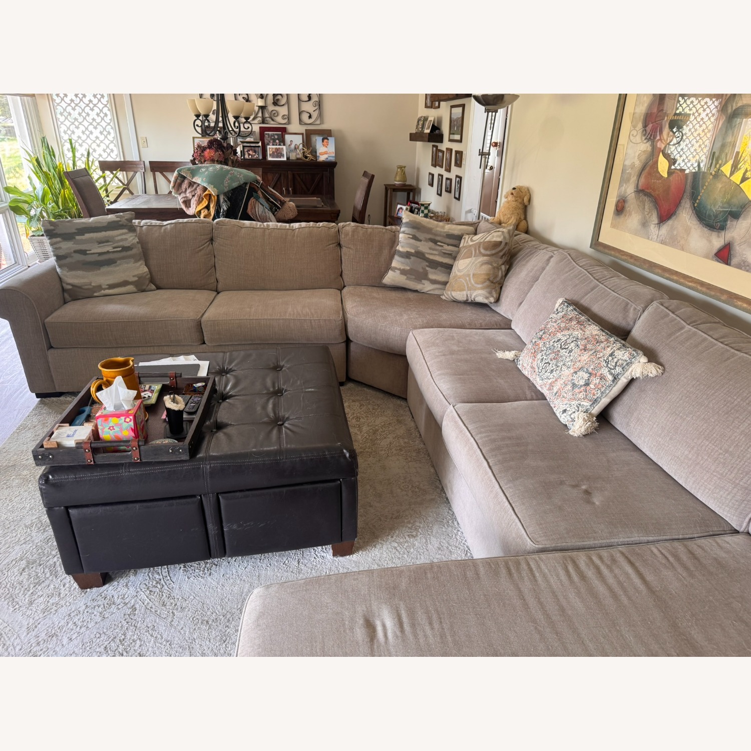 Raymour & Flanigan Artemis II Beige 3+ Piece Sectional - image-4