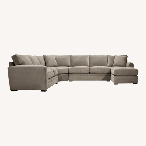 Used Raymour & Flanigan Artemis II Beige 3+ Piece Sectional for sale on AptDeco