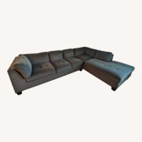 Modern Neutral Fabric Sofa