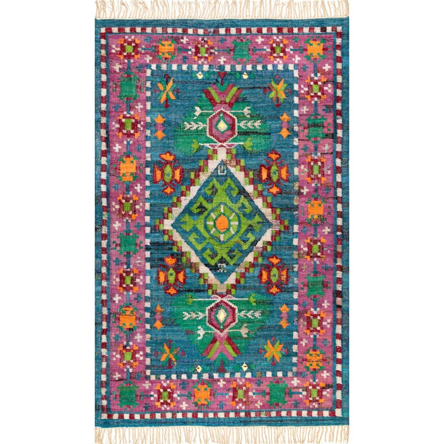 Cotton Area Rug 4' x 6' - image-4