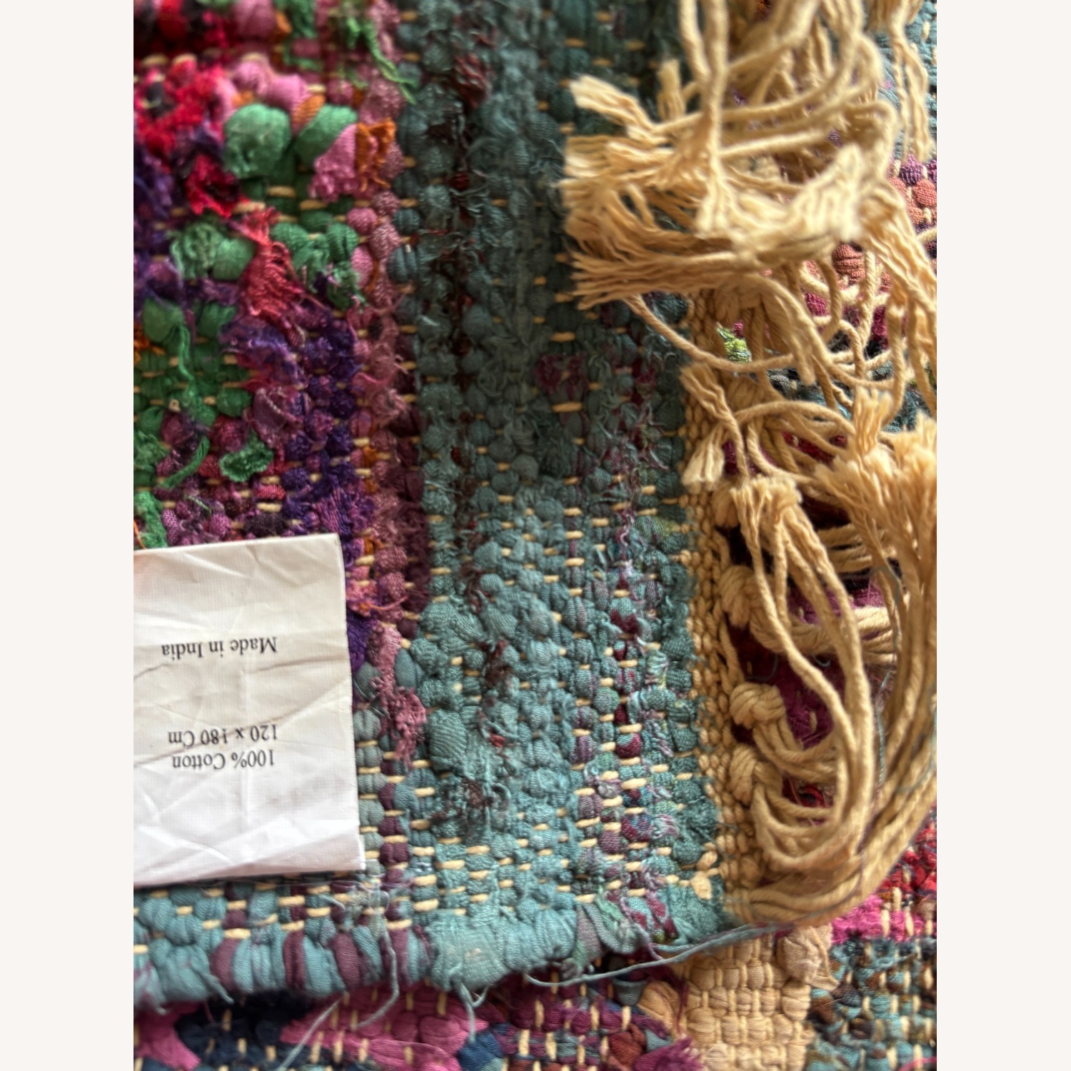 Cotton Area Rug 4' x 6' - image-3