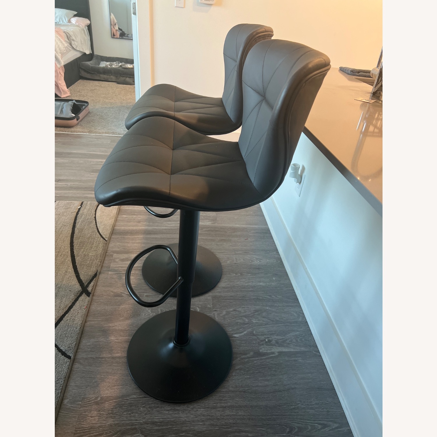 Nalupatio Modern Bar Stools Set of 2 - image-3