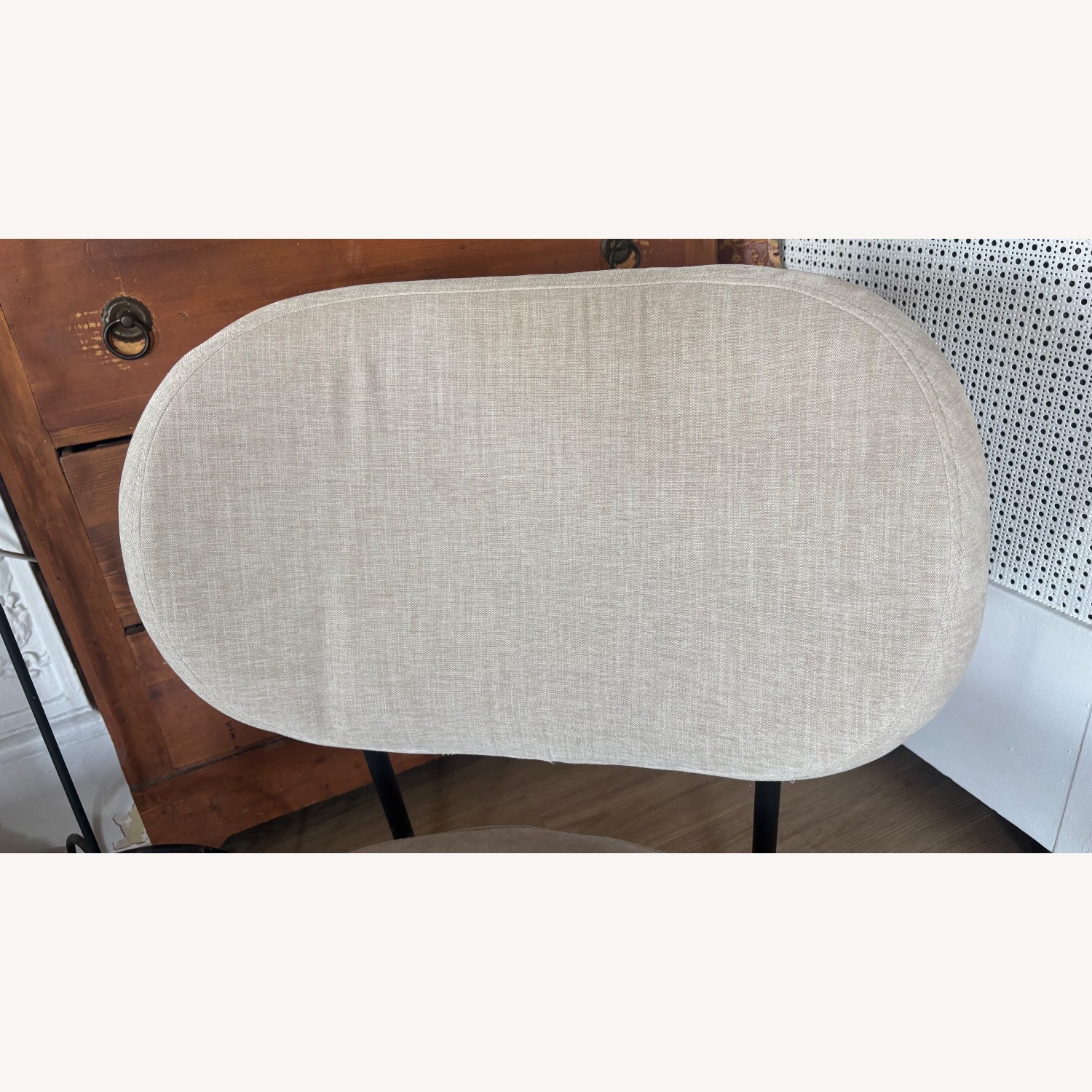 Light Gray Fabric Accent Chairs - image-6