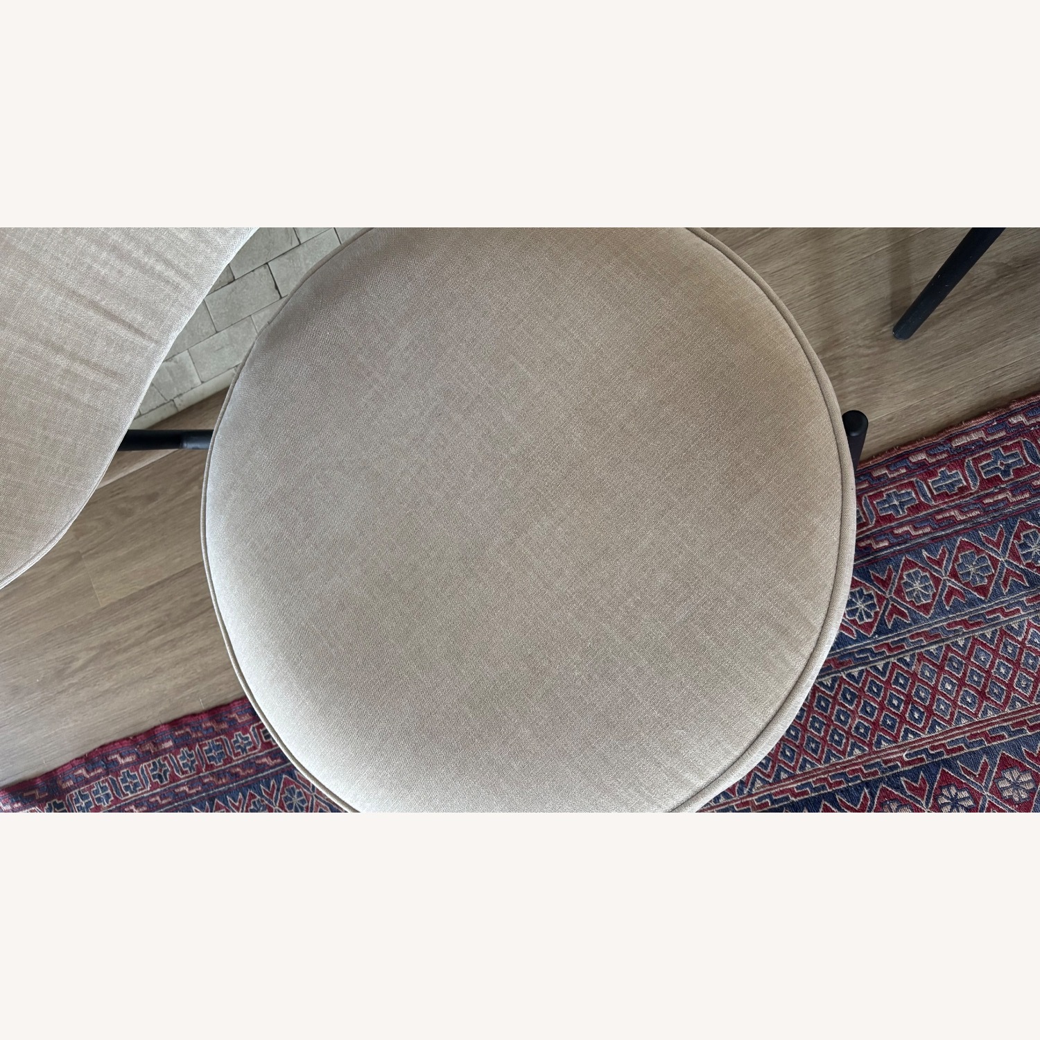 Light Gray Fabric Accent Chairs - image-7