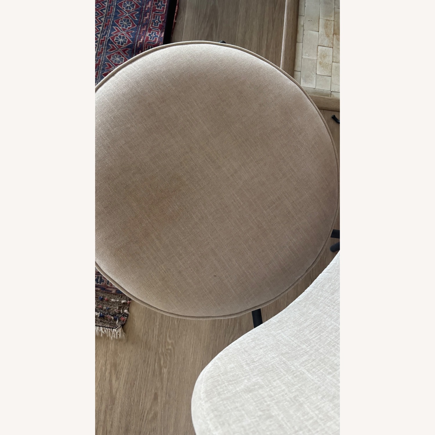 Light Gray Fabric Accent Chairs - image-5