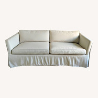 Avery Boardman White Fabric Sleeper Sofa