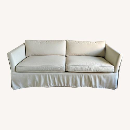 Used Avery Boardman White Fabric Sleeper Sofa for sale on AptDeco