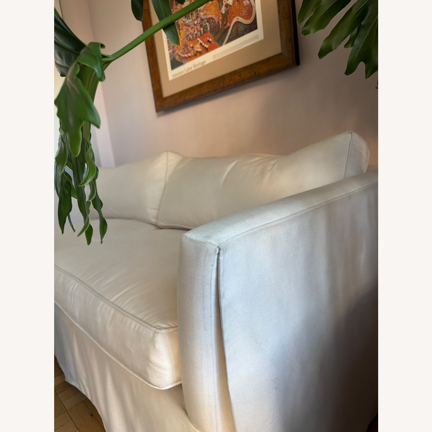 Avery Boardman White Fabric Sleeper Sofa - image-2