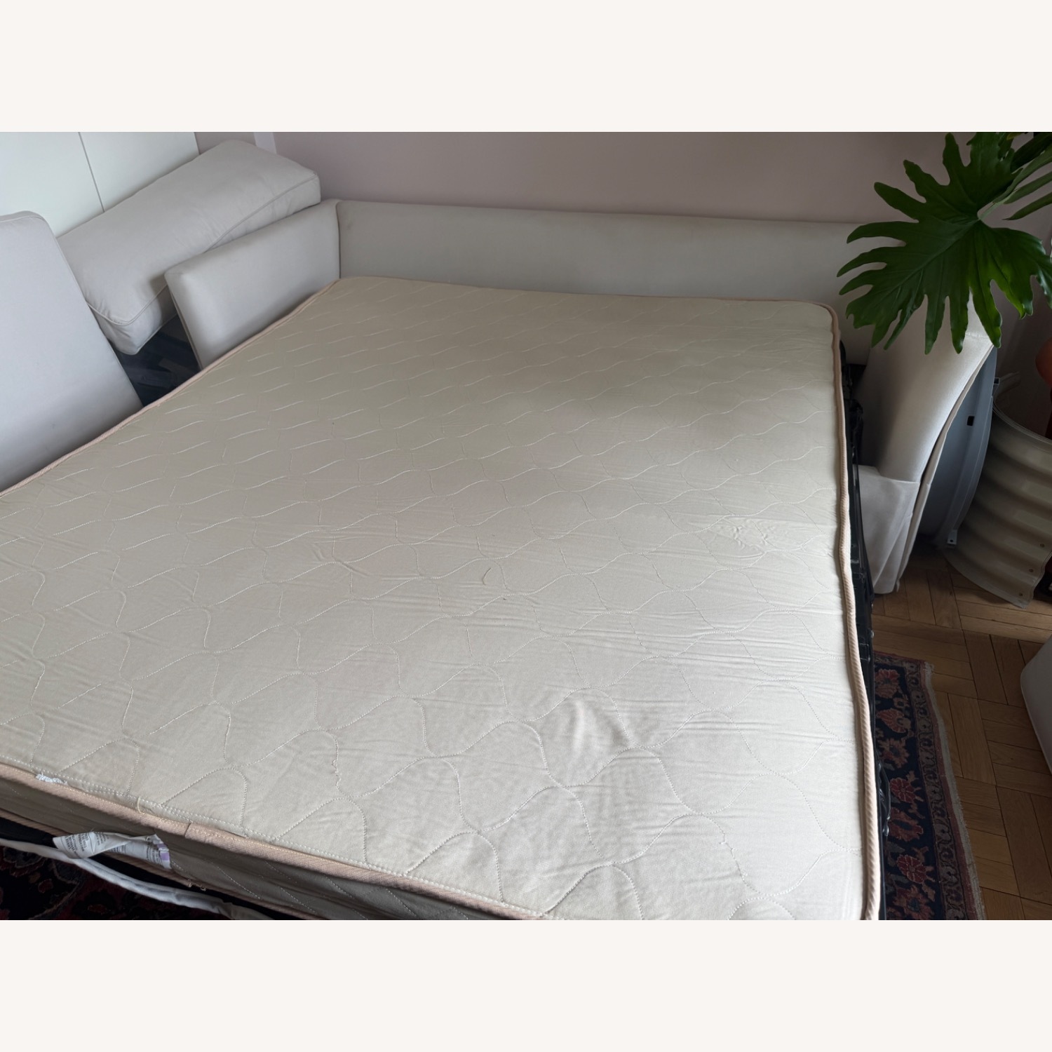 Avery Boardman White Fabric Sleeper Sofa - image-5