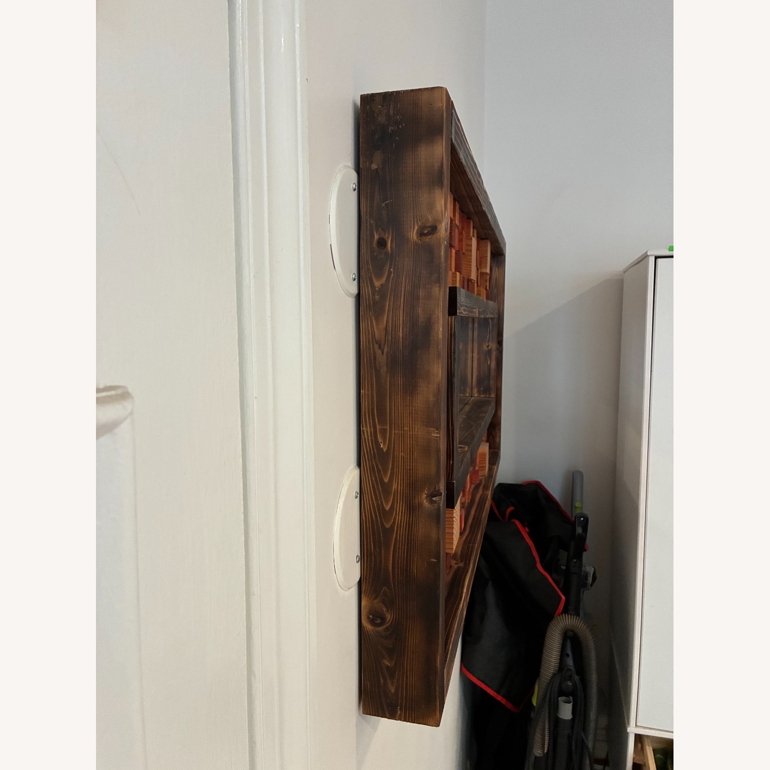 Handmade Reclaimed-wood Mosaic Wall Mirror - image-3