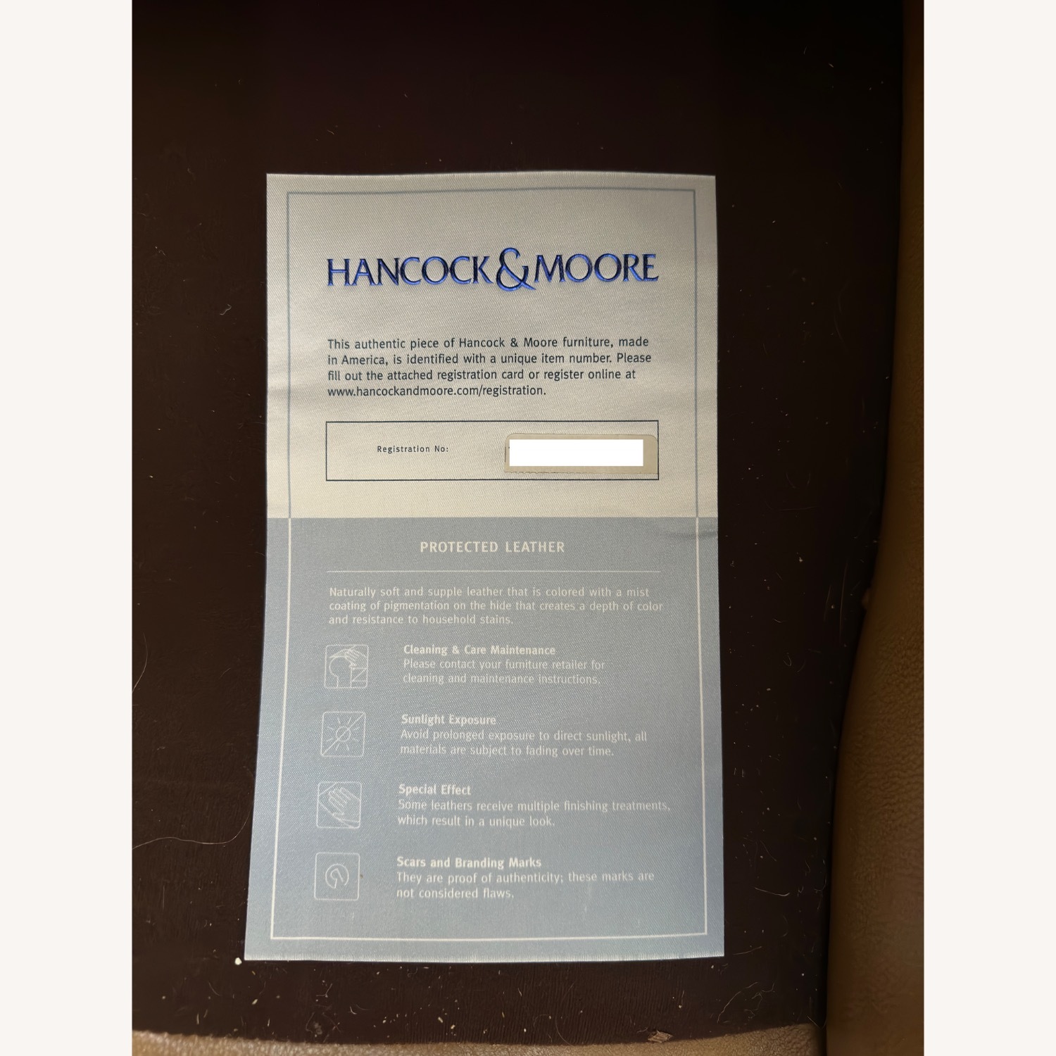 Hancock & Moore Light Brown Leather Armchair - image-5