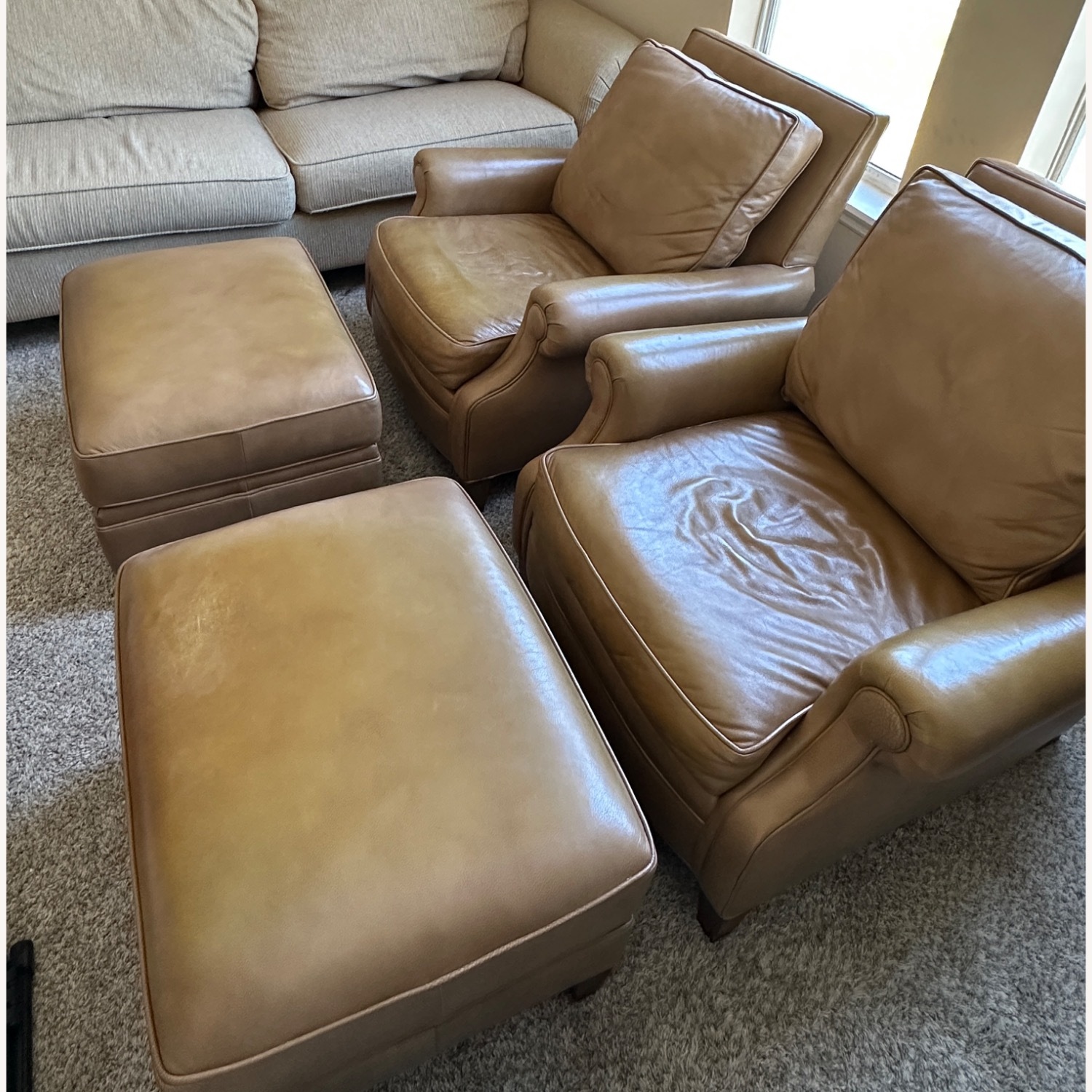 Hancock & Moore Light Brown Leather Armchair - image-3