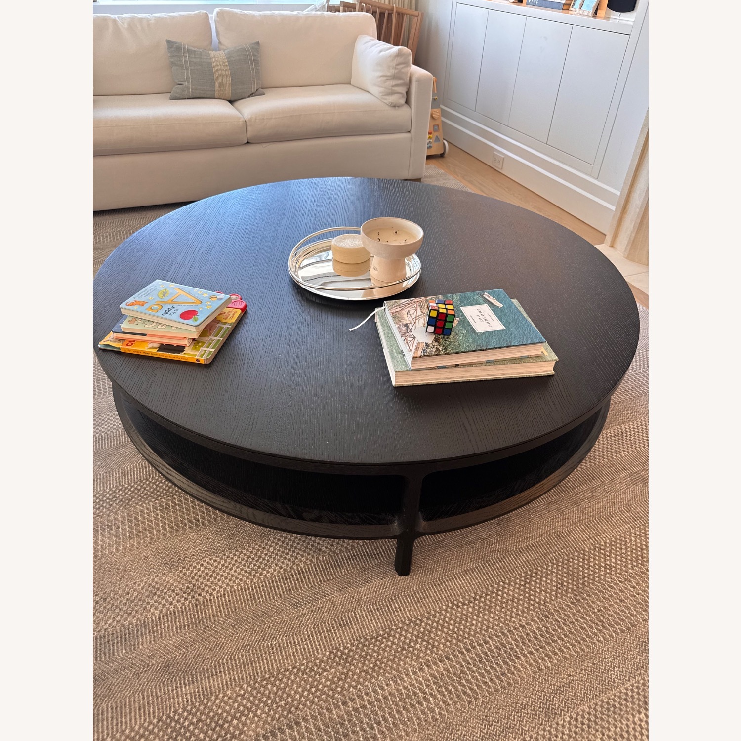 Restoration Hardware Delphine Round Coffee Table - image-1