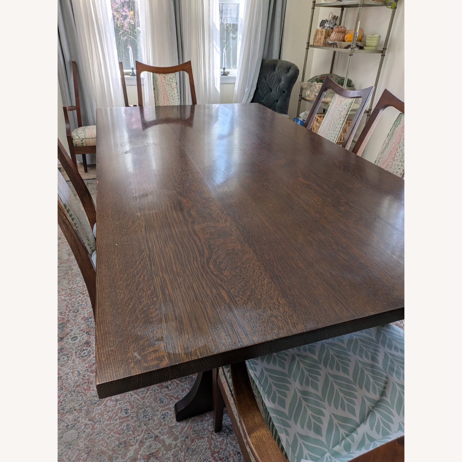 Stickley Audi & Co Dark Brown Wood Dining Table - image-5