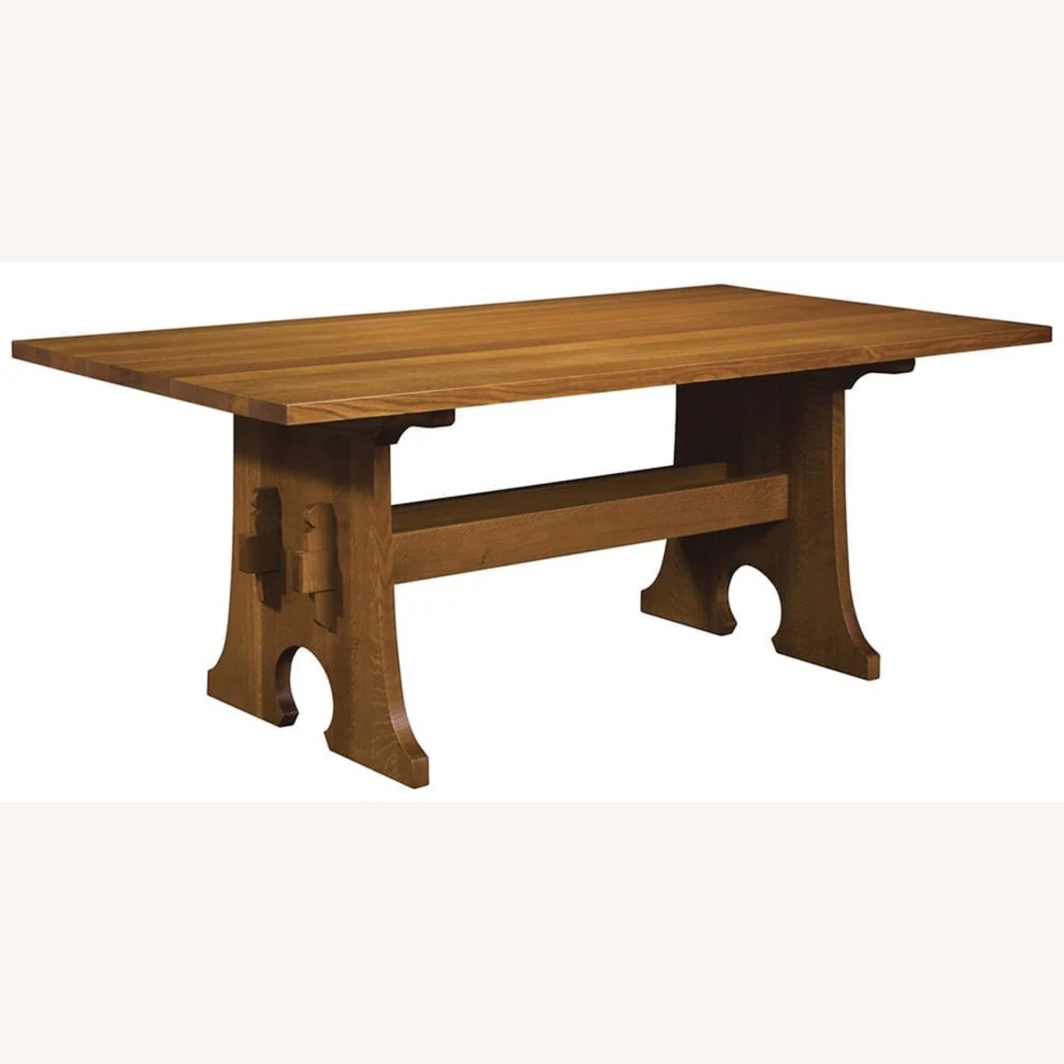 Stickley Audi & Co Dark Brown Wood Dining Table - image-8