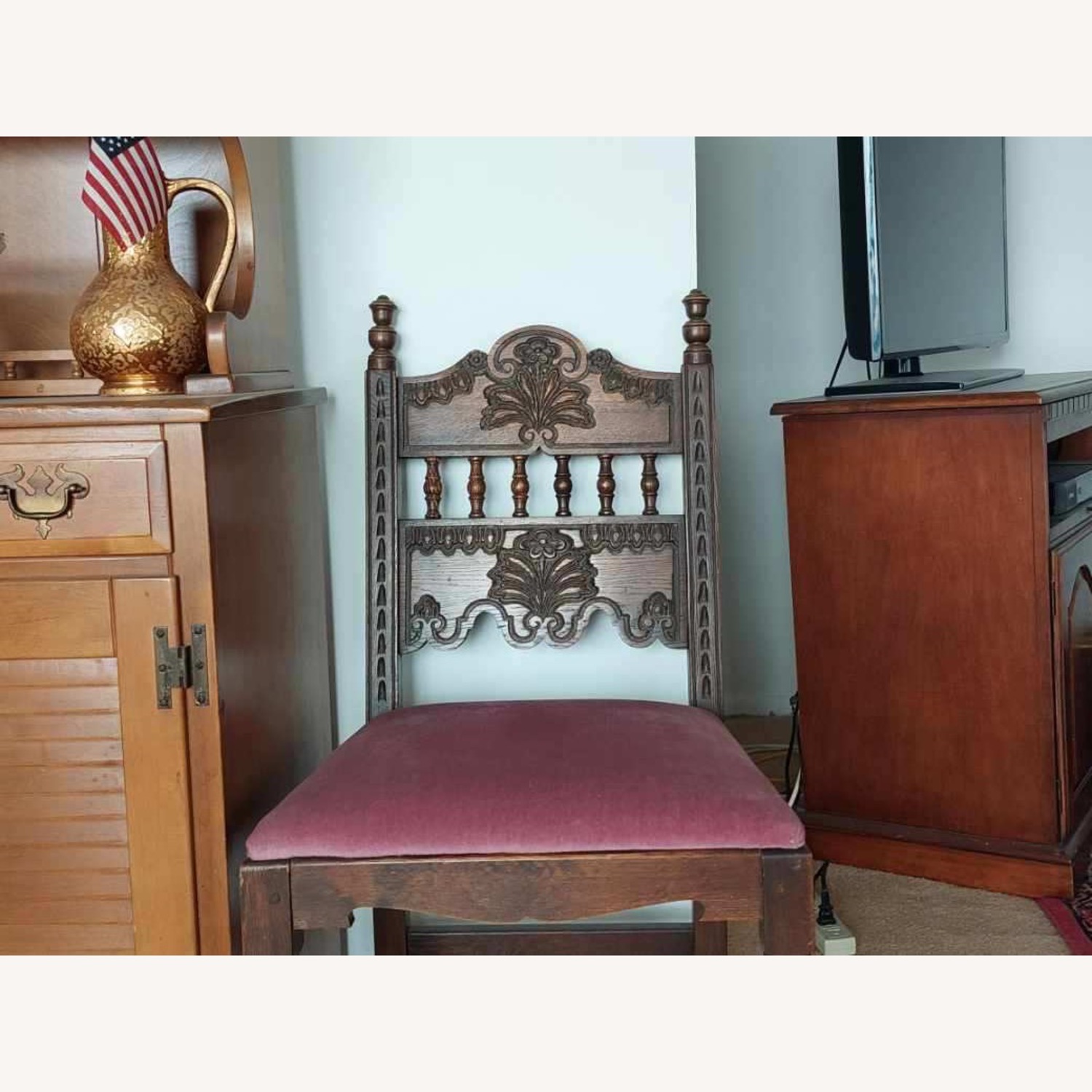 Dark Brown Dining Table - image-5