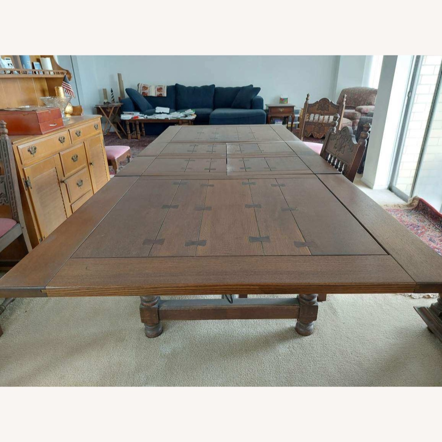 Dark Brown Dining Table - image-3
