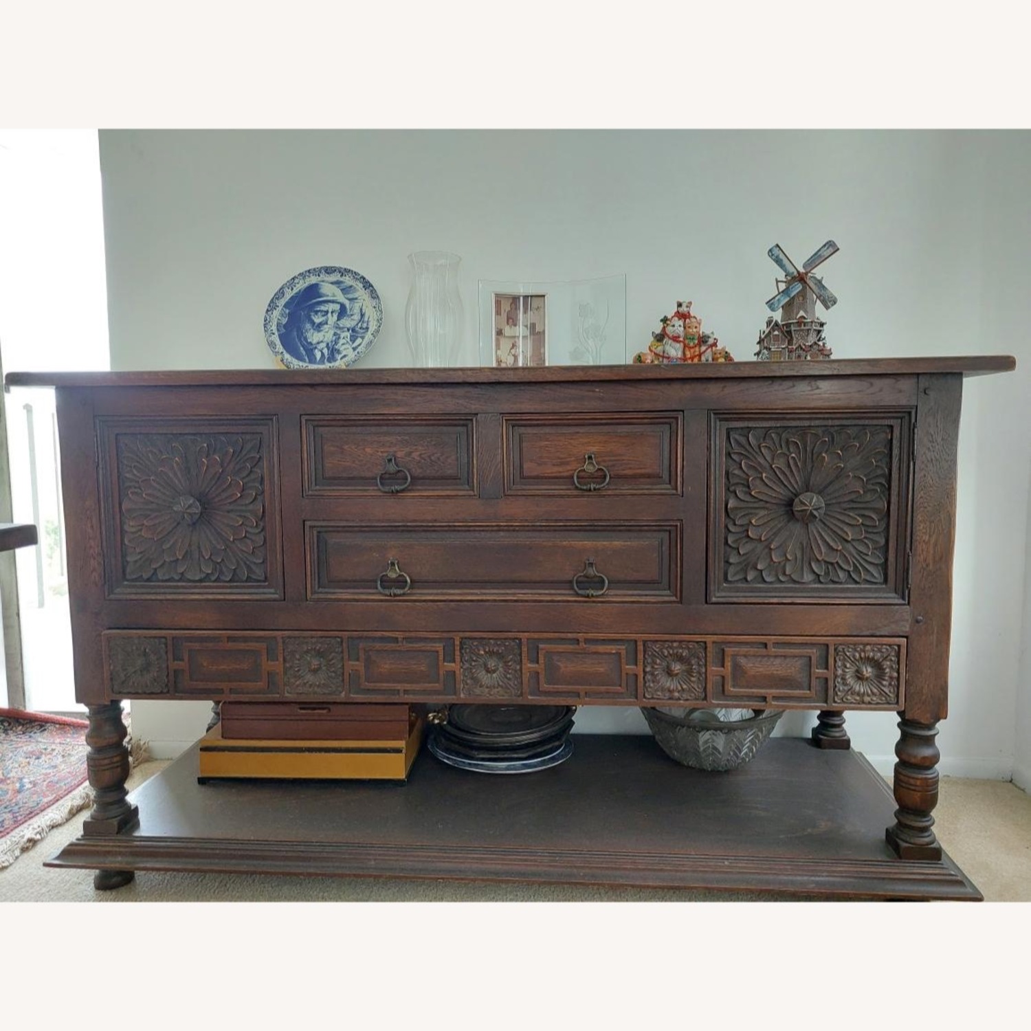 Dark Brown Dining Table - image-4