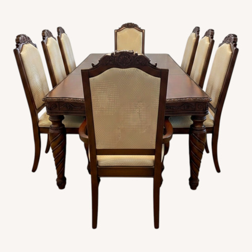 Used Ashley Furniture North Shore Dark Brown Wood Dining Sets for sale on AptDeco