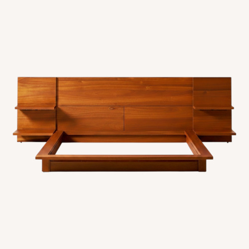 Used CB2 Andes Acadia Wood Platform Bed for sale on AptDeco