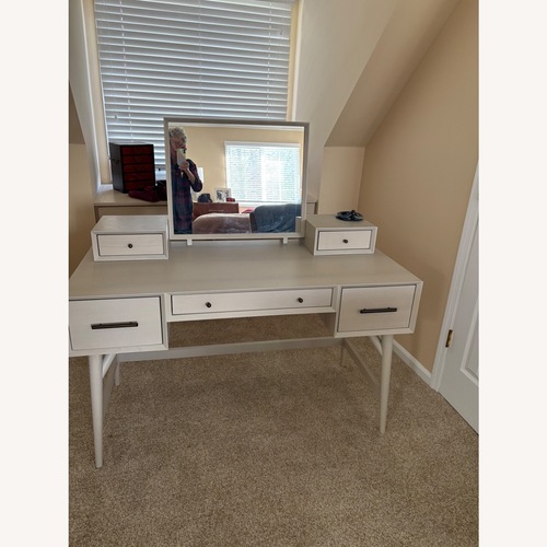 Used west elm x pbt Mid-Century Storage Vanity Desk (52") for sale on AptDeco