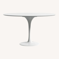 Eero Saarinen White Lacquer Dining Table