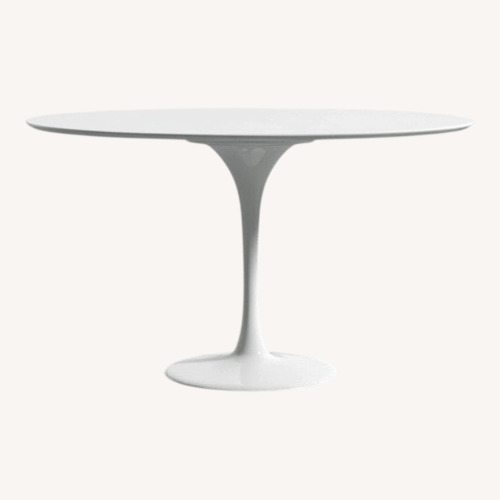 Used Eero Saarinen White Lacquer Dining Table for sale on AptDeco