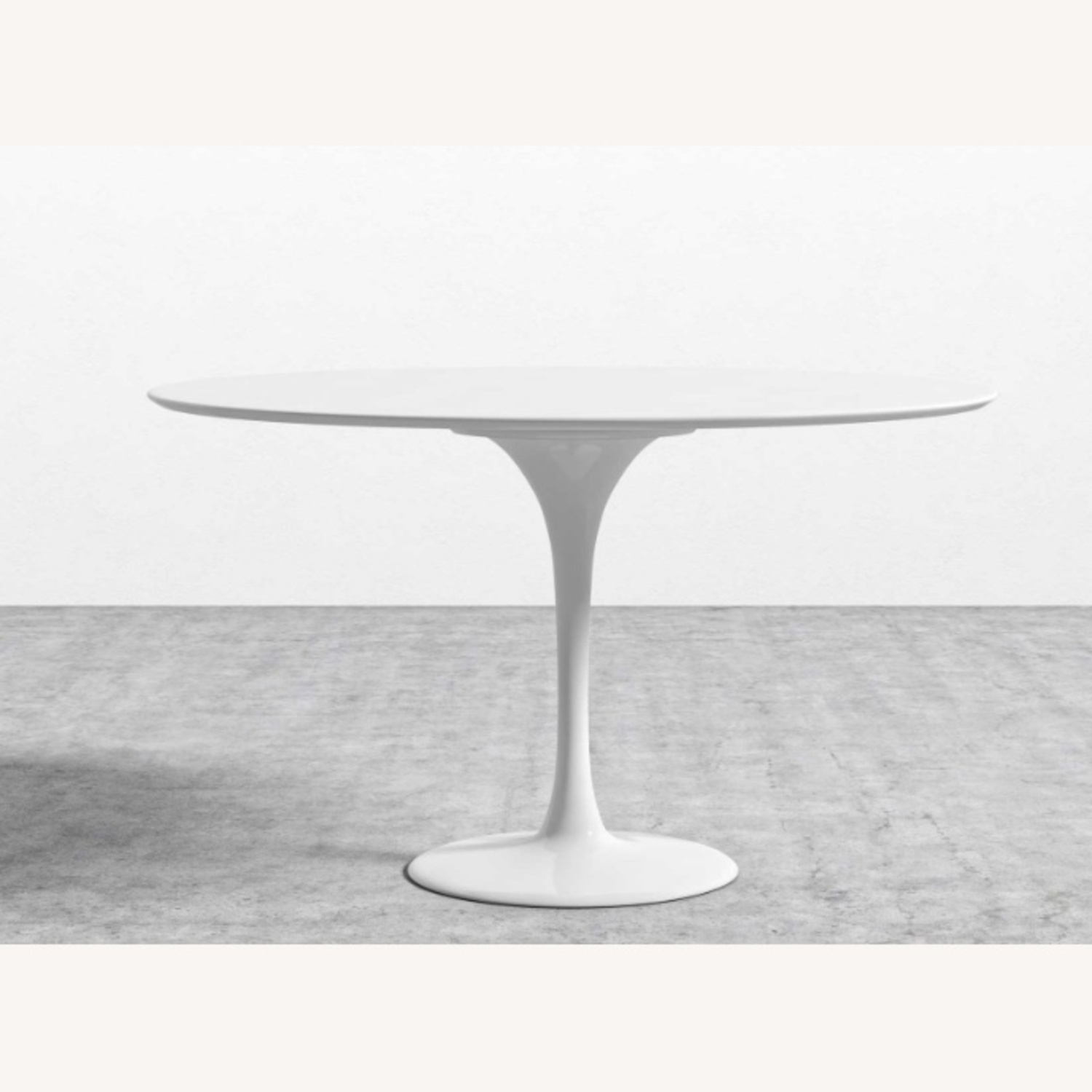 Eero Saarinen White Lacquer Dining Table - image-4