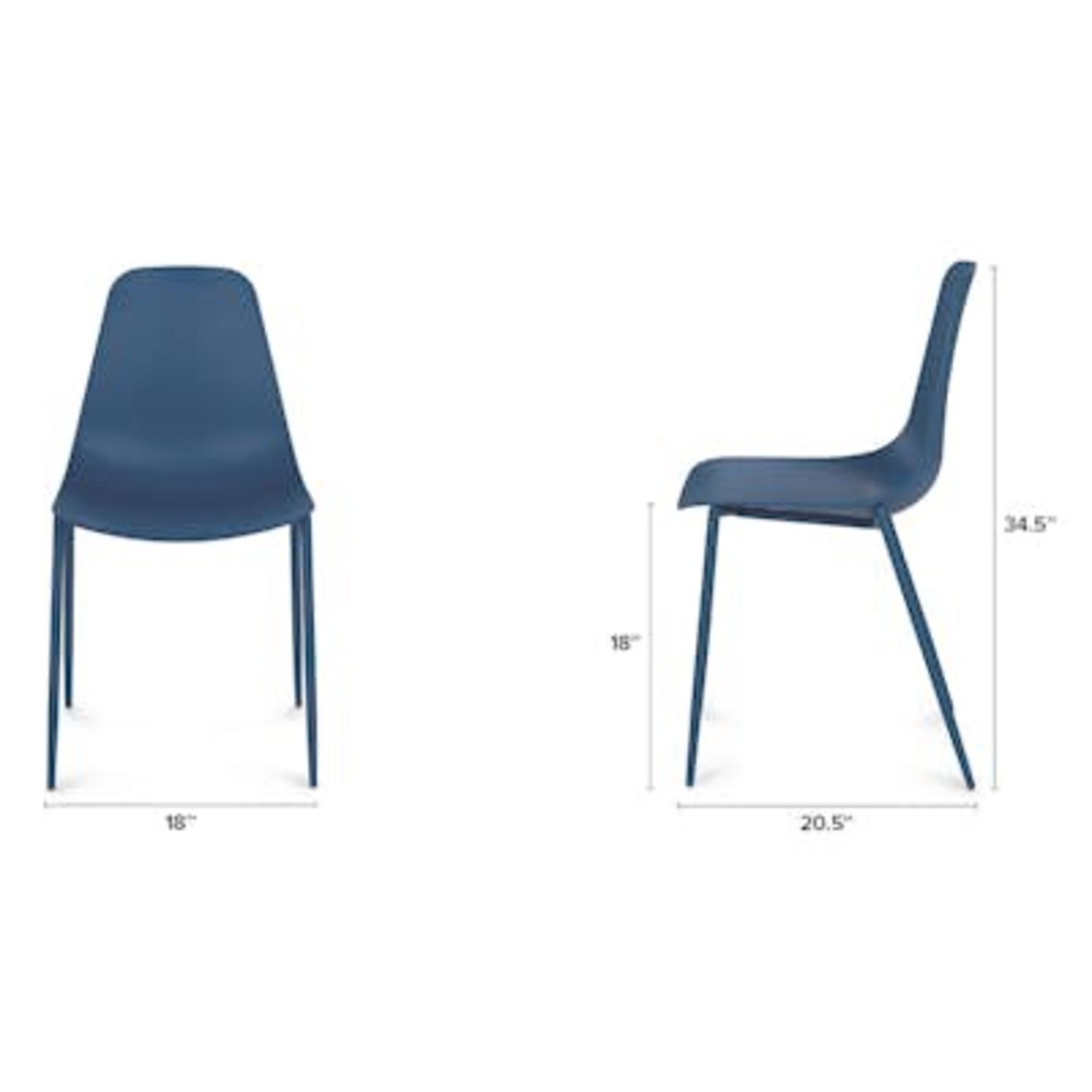 Article Svelti Dining Chairs Blue Dining Chairs - image-4