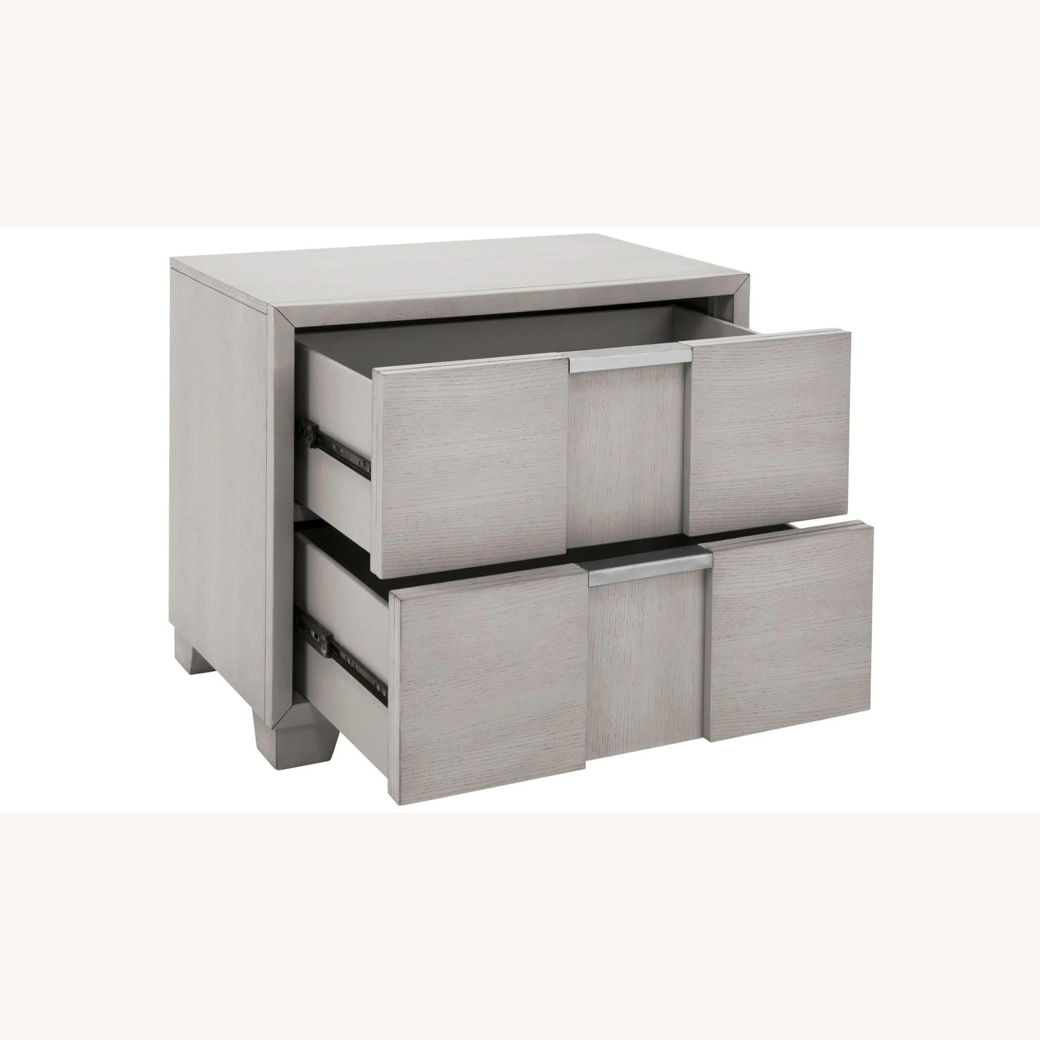 Alara Light Grey Nightstand with Drawers  - image-3