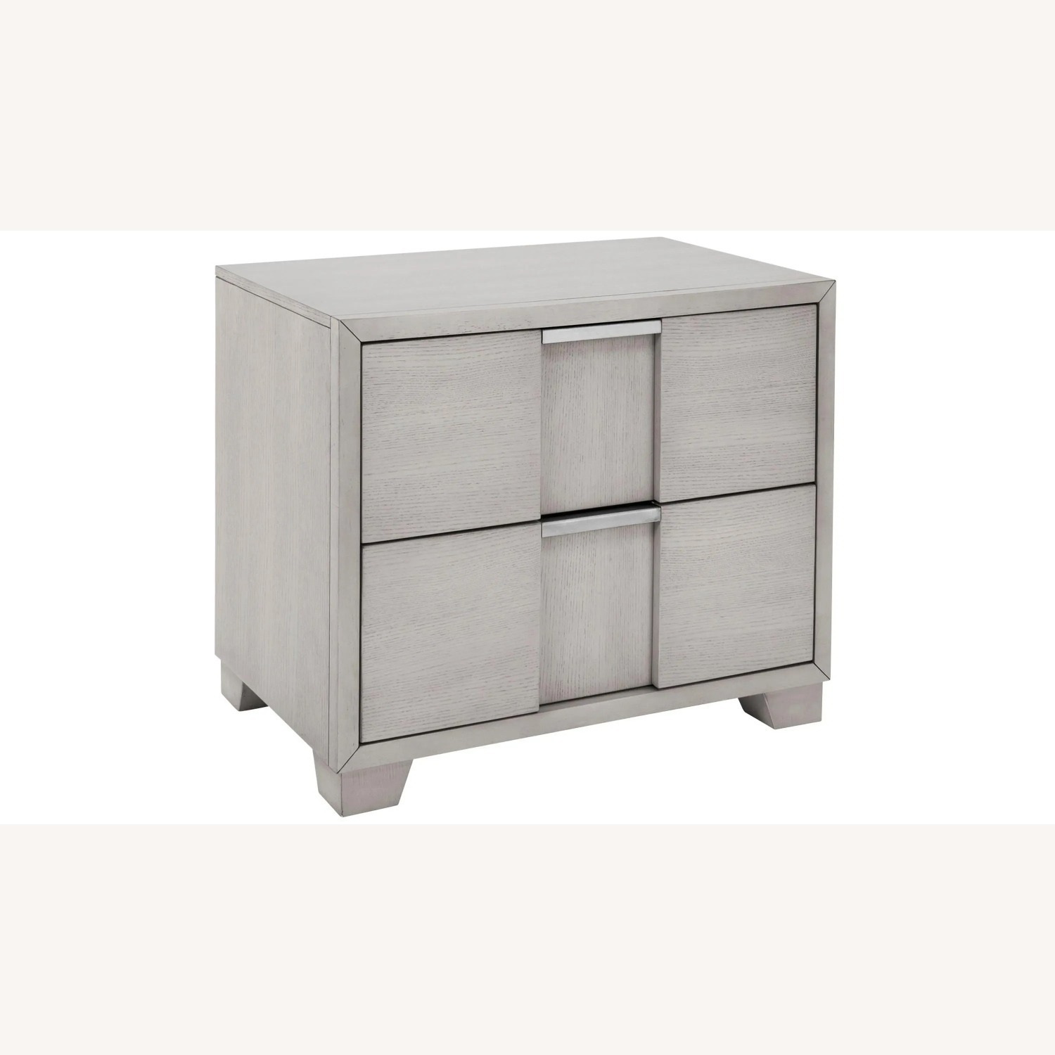 Alara Light Grey Nightstand with Drawers  - image-2