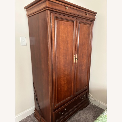 Used Lexington Cherrywood Armoire/TV/Stereo Cabinet for sale on AptDeco