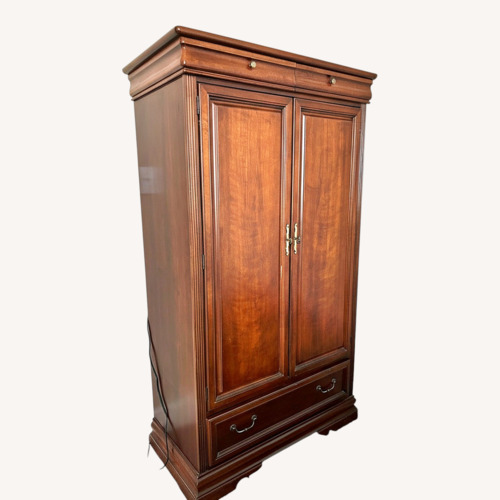 Used Lexington Cherrywood Armoire/TV/Stereo Cabinet for sale on AptDeco