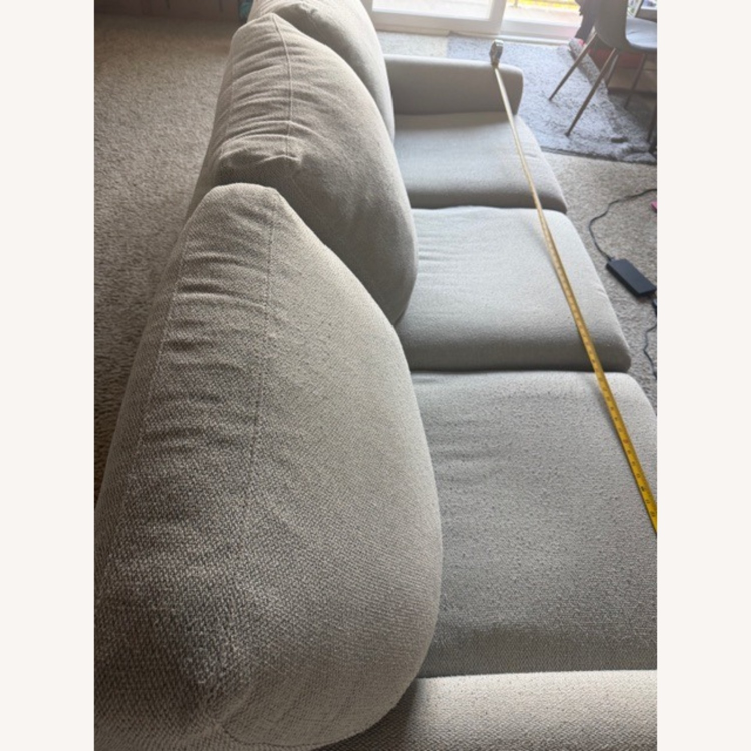 Bassett Hanover Light Gray Fabric 3+ Seater Sofa - image-5