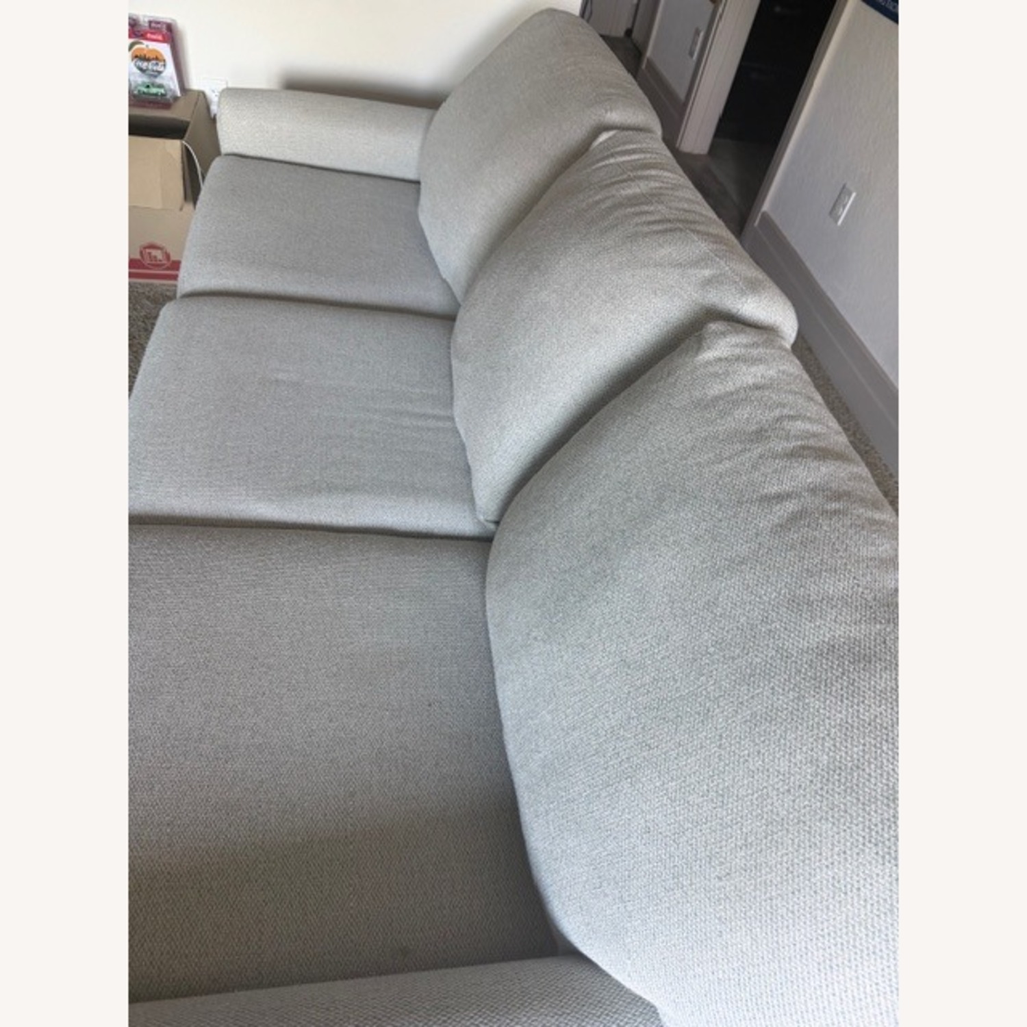 Bassett Hanover Light Gray Fabric 3+ Seater Sofa - image-16