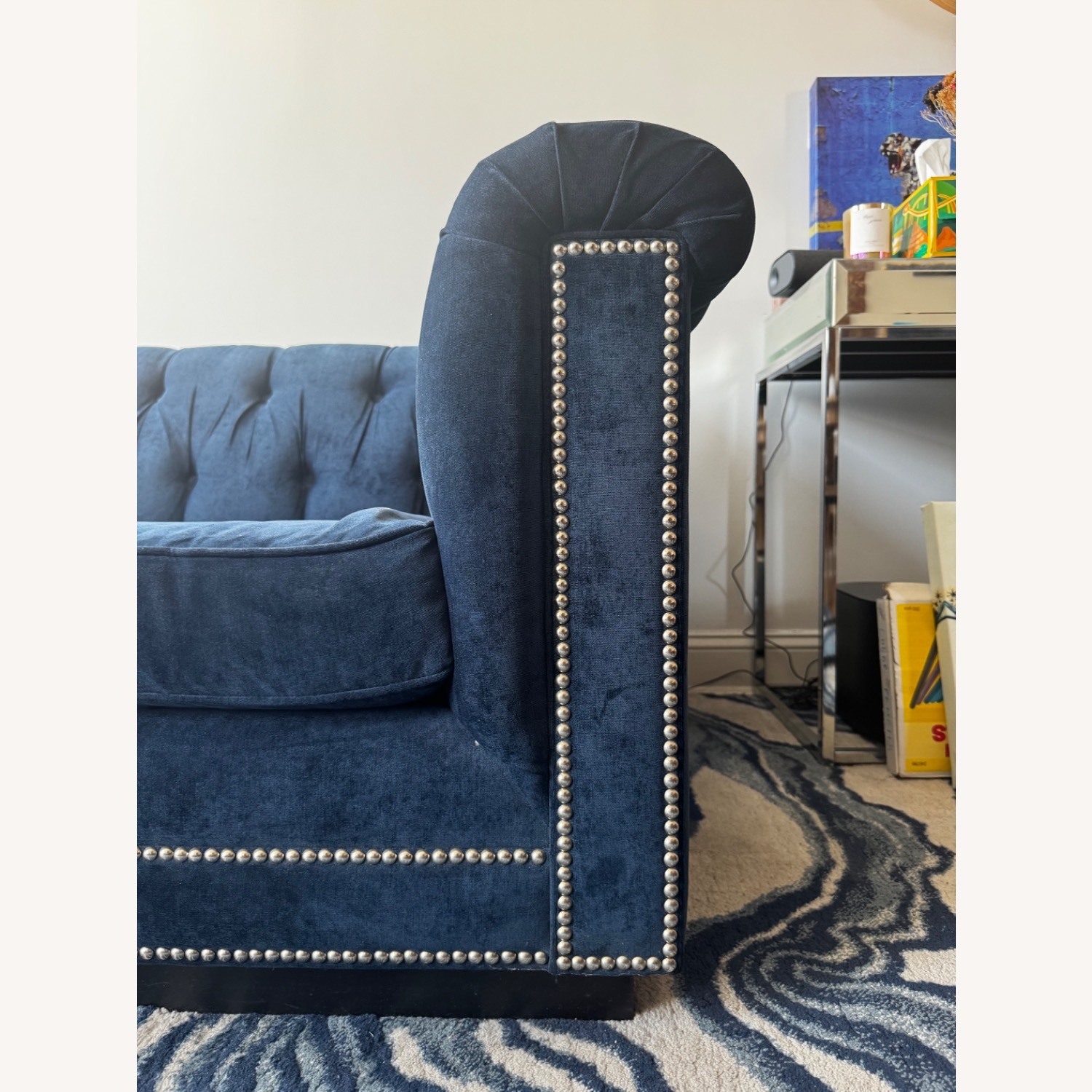 Mitchell Gold + Bob Williams Addison Blue 3+ Seater Sofa - image-4