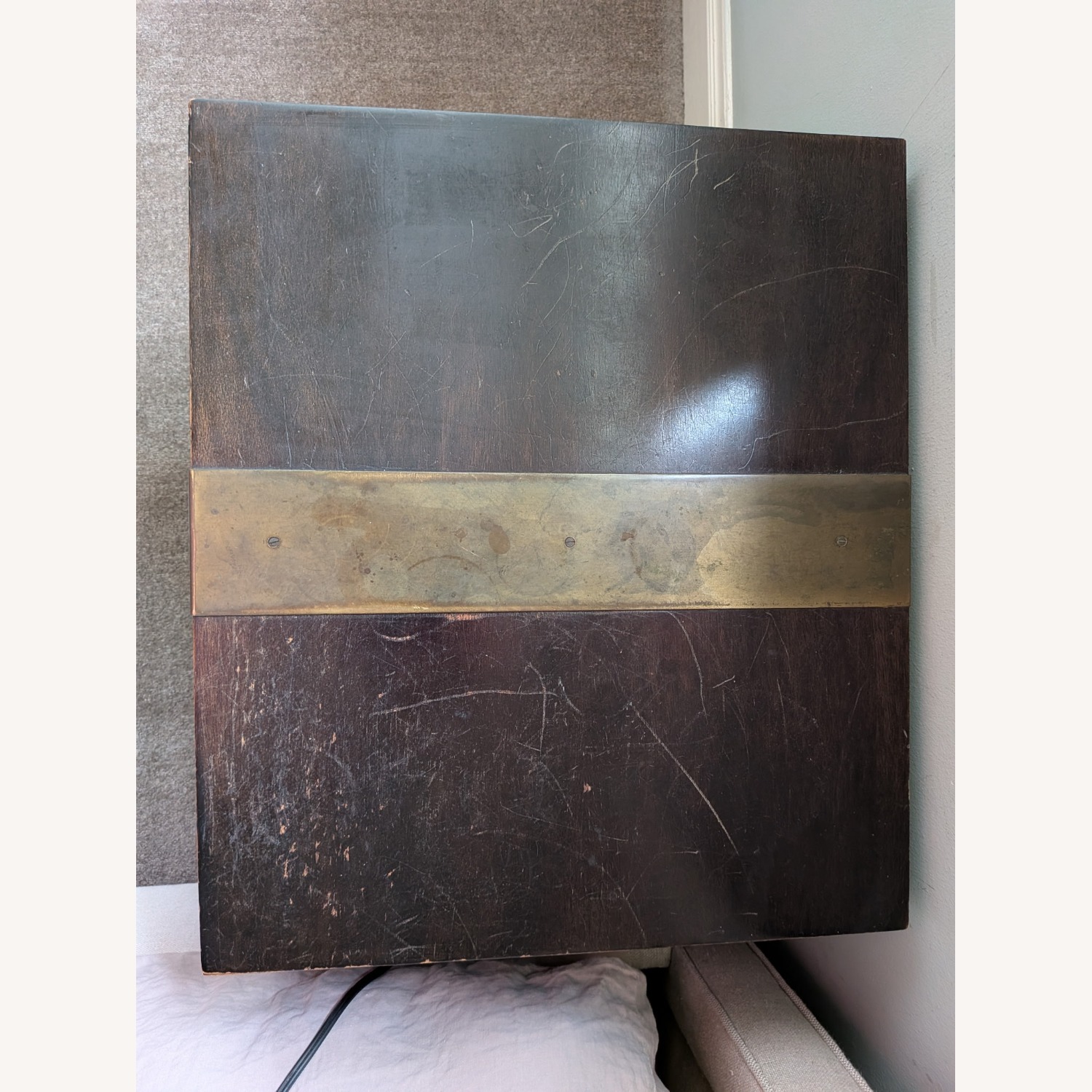 Henredon Asian Dark Brown Nightstands - image-4