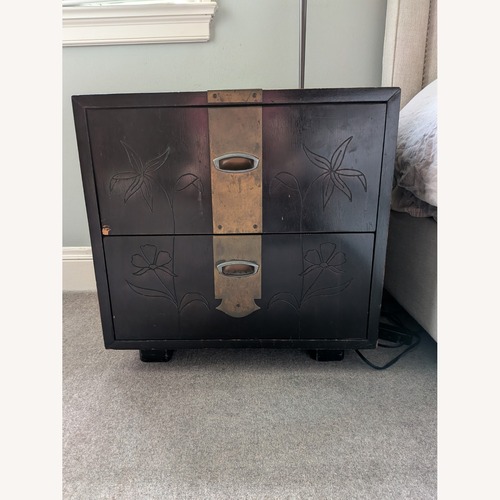 Used Henredon Asian Dark Brown Nightstands for sale on AptDeco