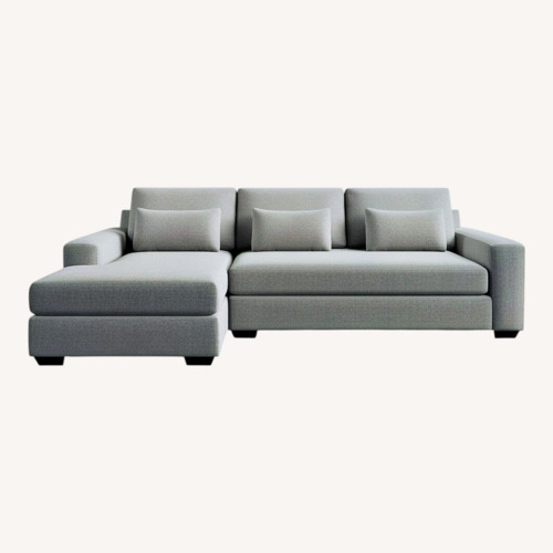 Used Pottery Barn Gray Big Sur Sectional for sale on AptDeco