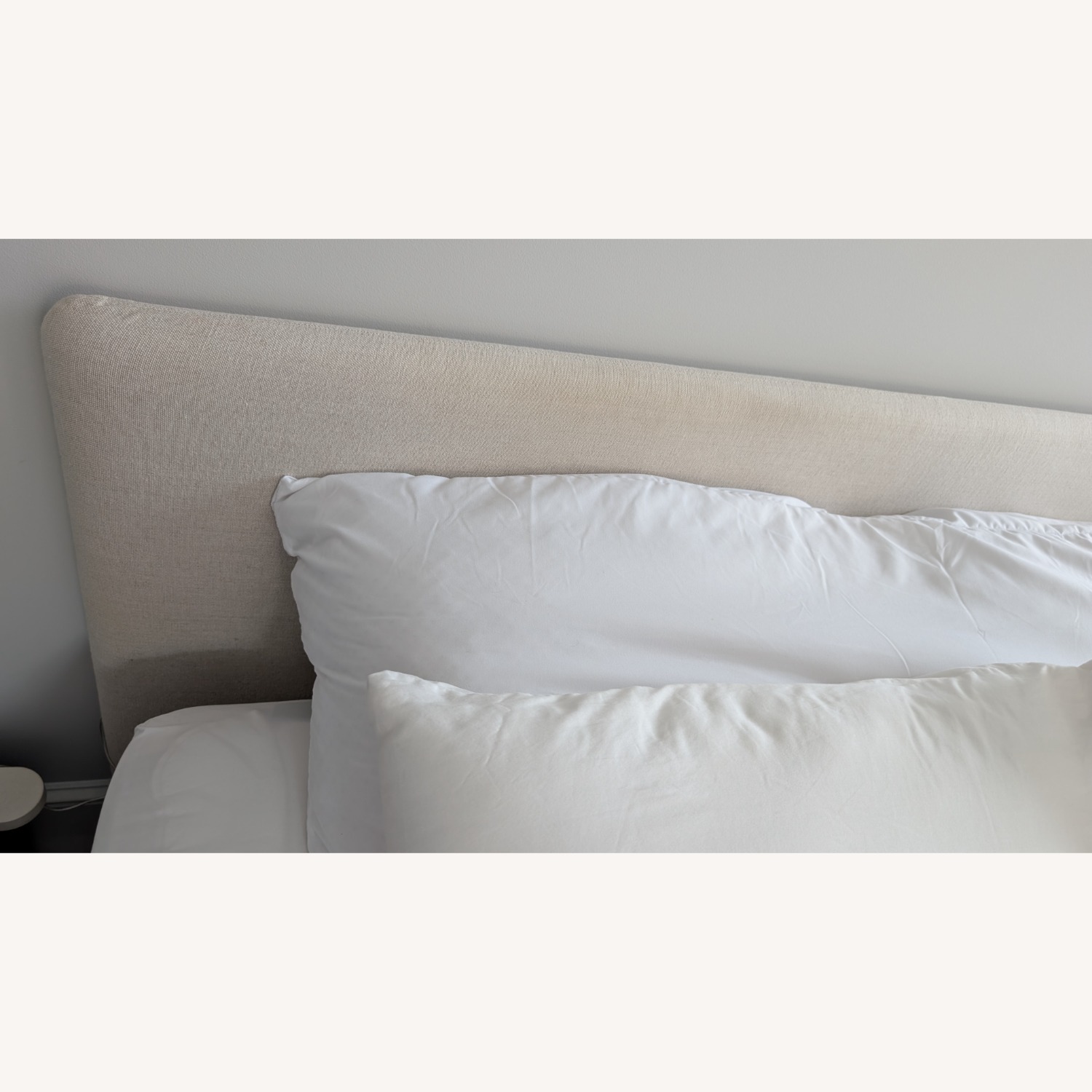 Flou Notturno Light Gray Fabric King Bed - image-6