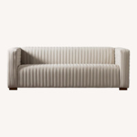 Midinmod White Fabric 3+ Seater Sofa