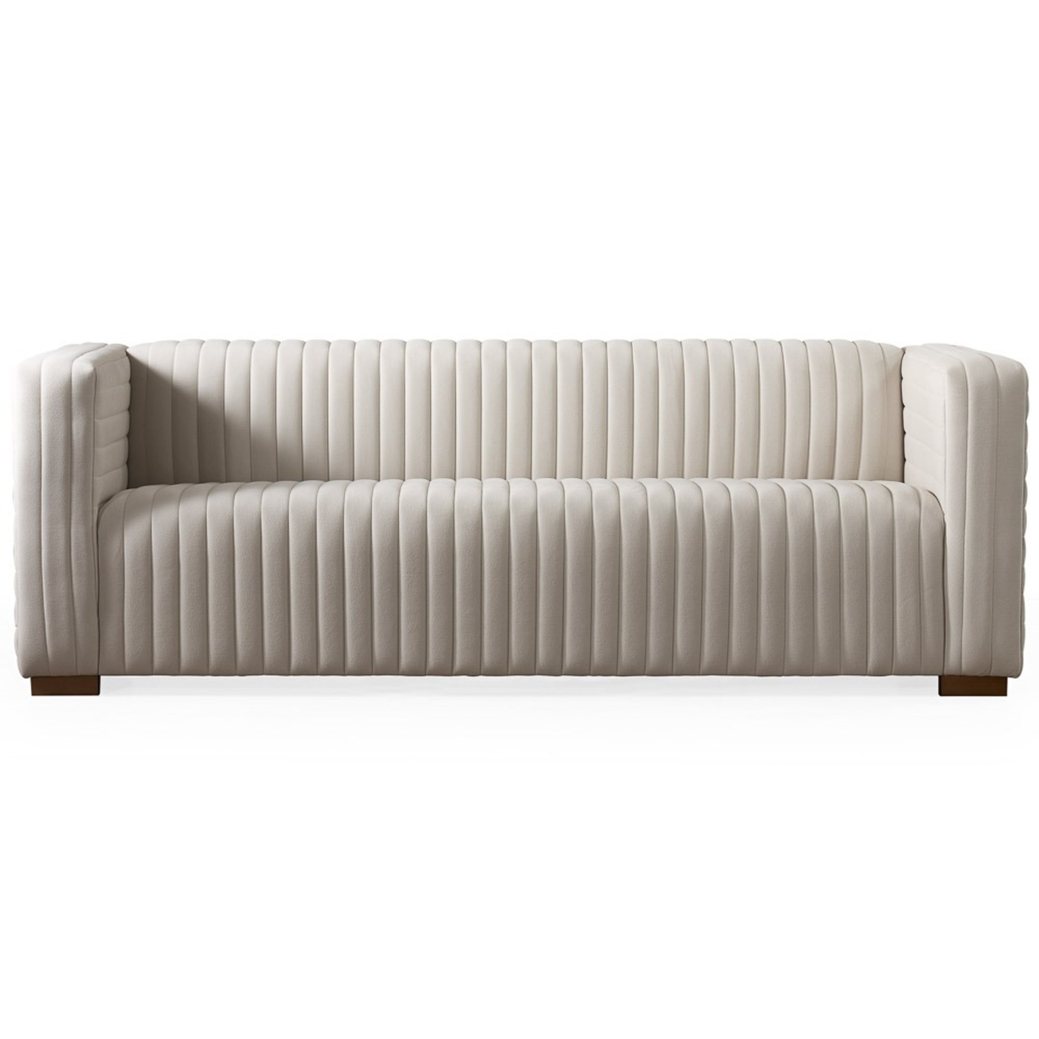 Midinmod White Fabric 3+ Seater Sofa - image-1