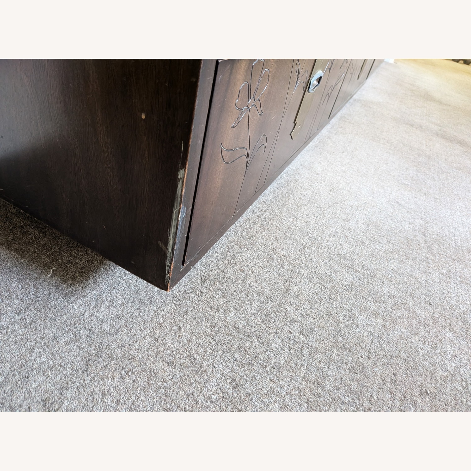 Henredon Dark Brown Wood Dresser - image-4