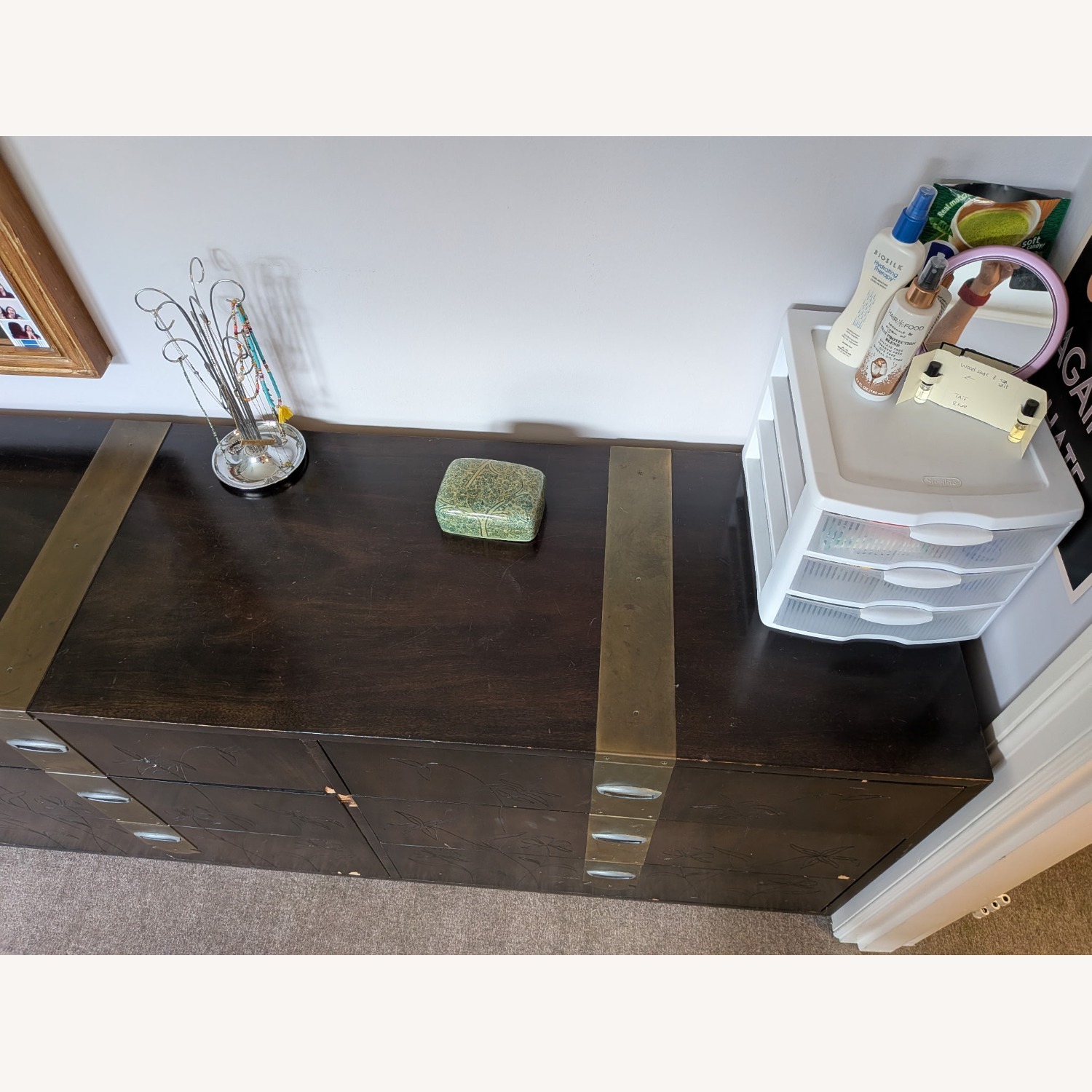 Henredon Dark Brown Wood Dresser - image-5