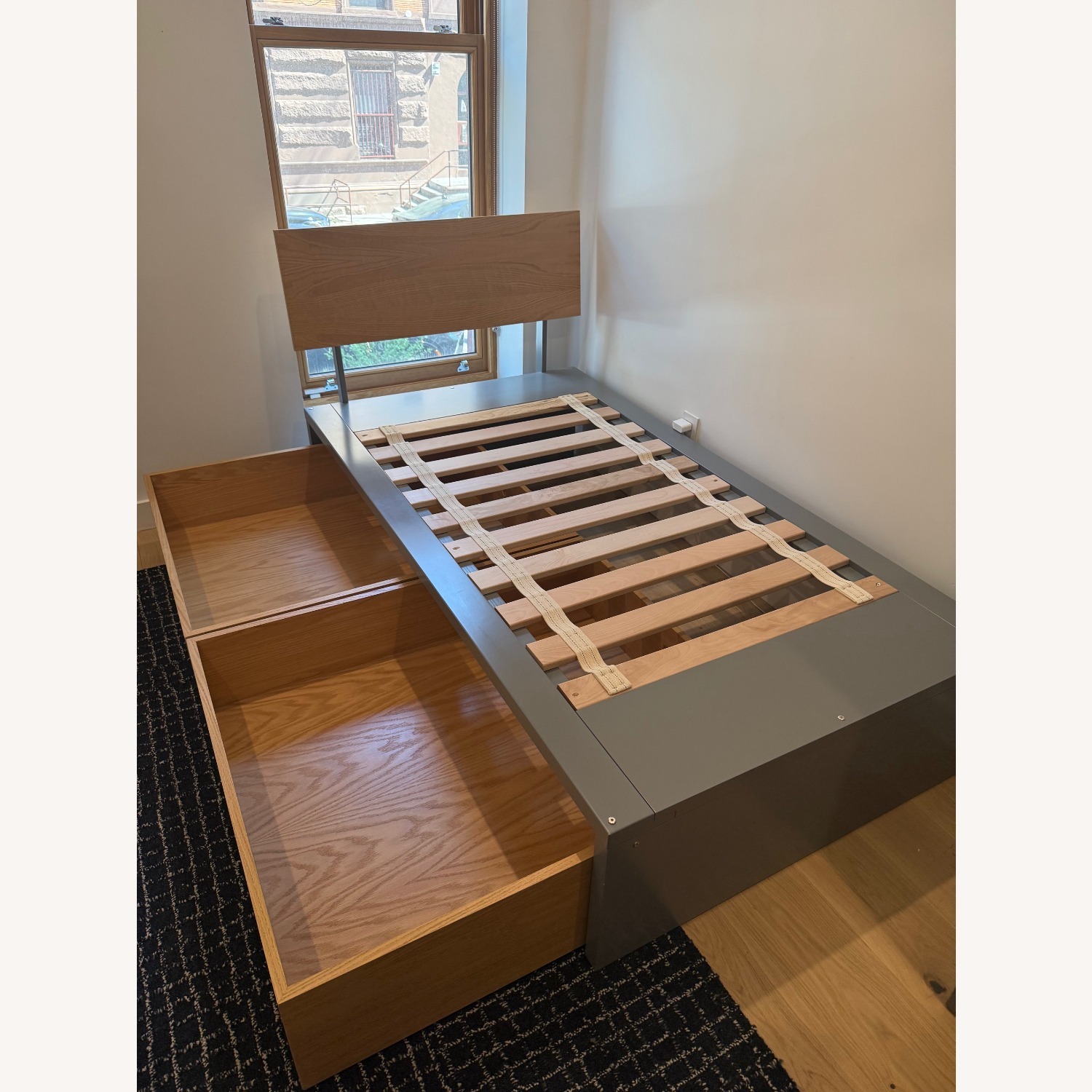 DucDuc Alex Symmetric Platform Bed 2-Drawer - image-3