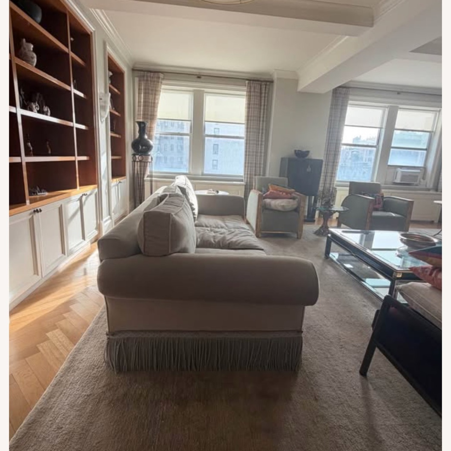 Natural Fabric 3+ Seater Sofa  - image-3