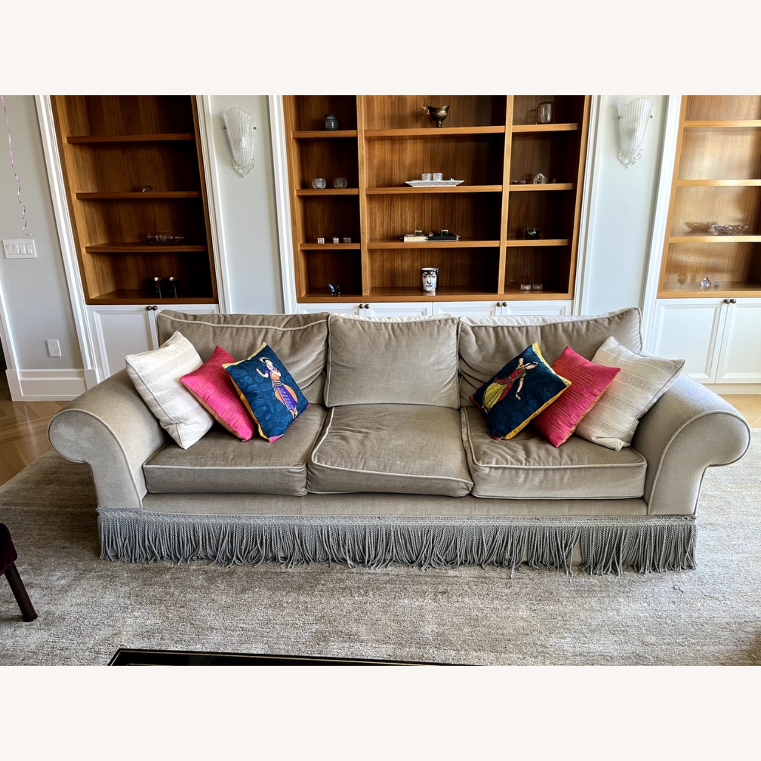 Natural Fabric 3+ Seater Sofa  - image-1