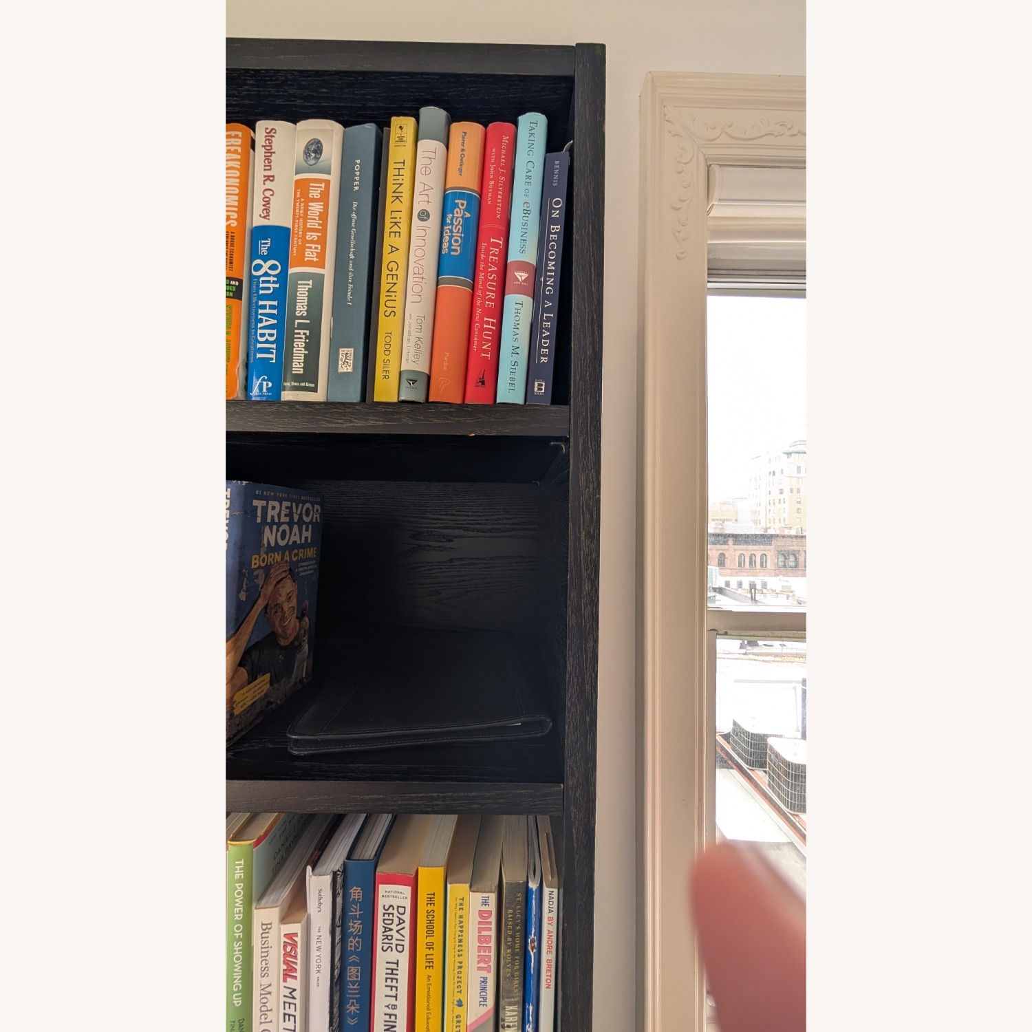 Dark Brown Wood Bookcase - image-5