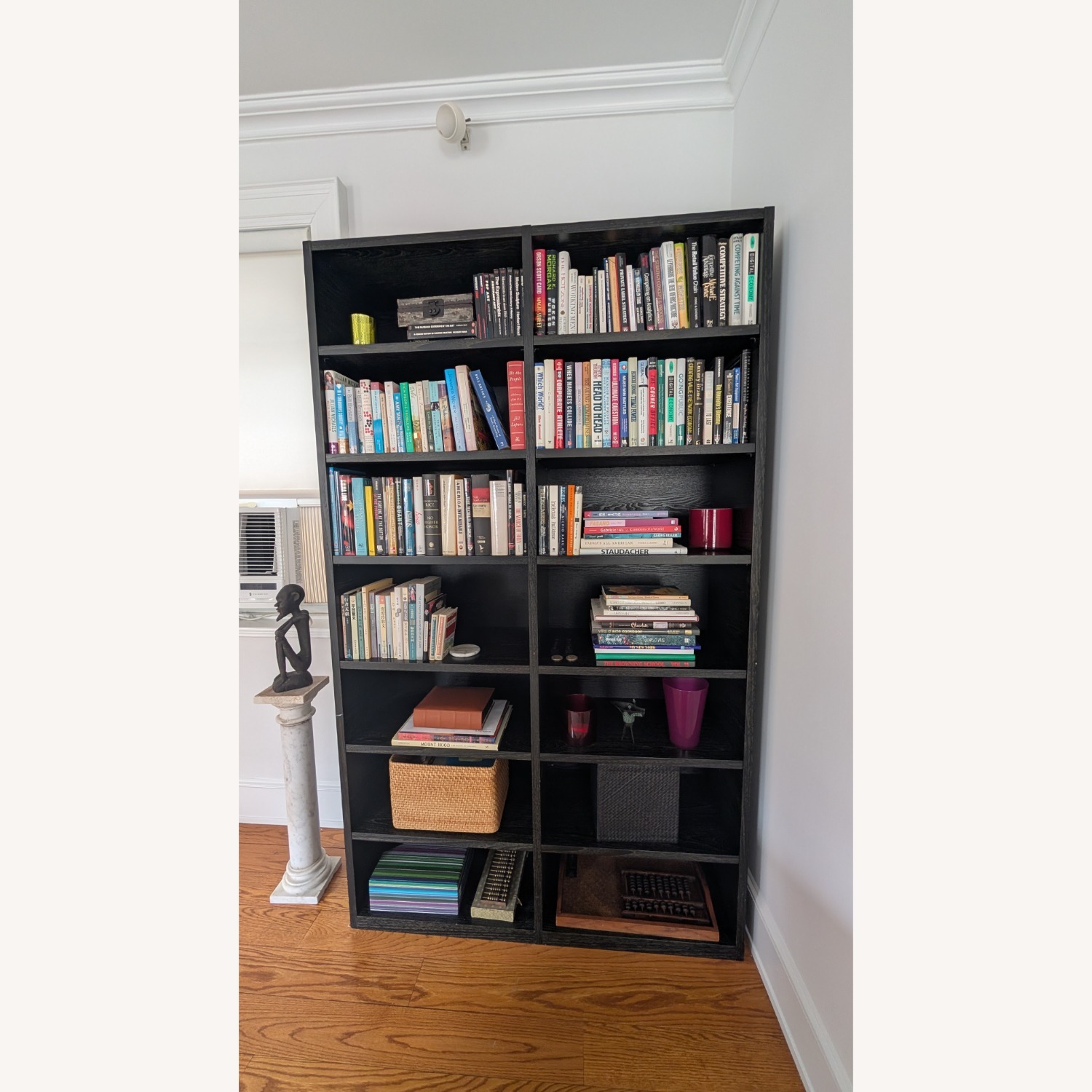 Dark Brown Wood Bookcase - image-2